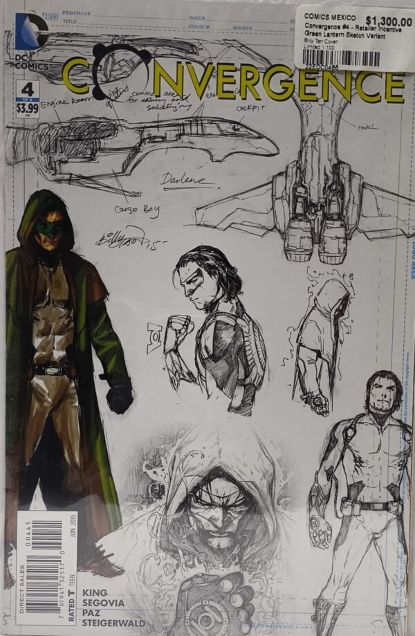 Convergence #4 - Retaller Incentive Green Lantern Sketch Variant Convergence #4 - Retailer Incentive Green Lantern Sketch Variant