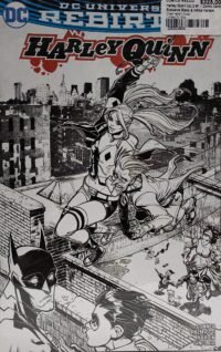 Harley Quinn Vol.3 #1 - Comic Central Exclusive Black and White Variant Chad Hardin Cover Limited To 1500