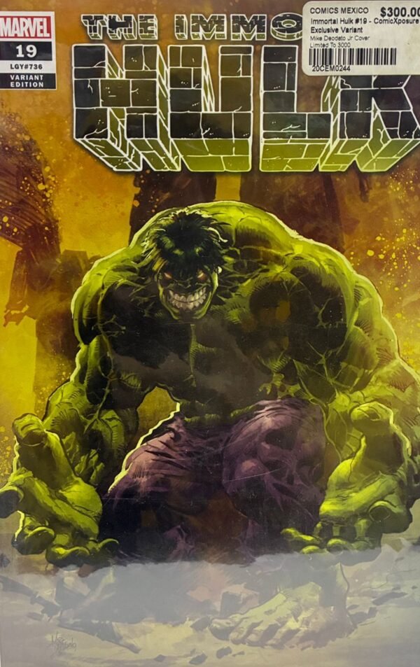 Immortal Hulk #19 - ComicXposure Exclusive Variant Mike Deodato Jr Cover Limited To 3000