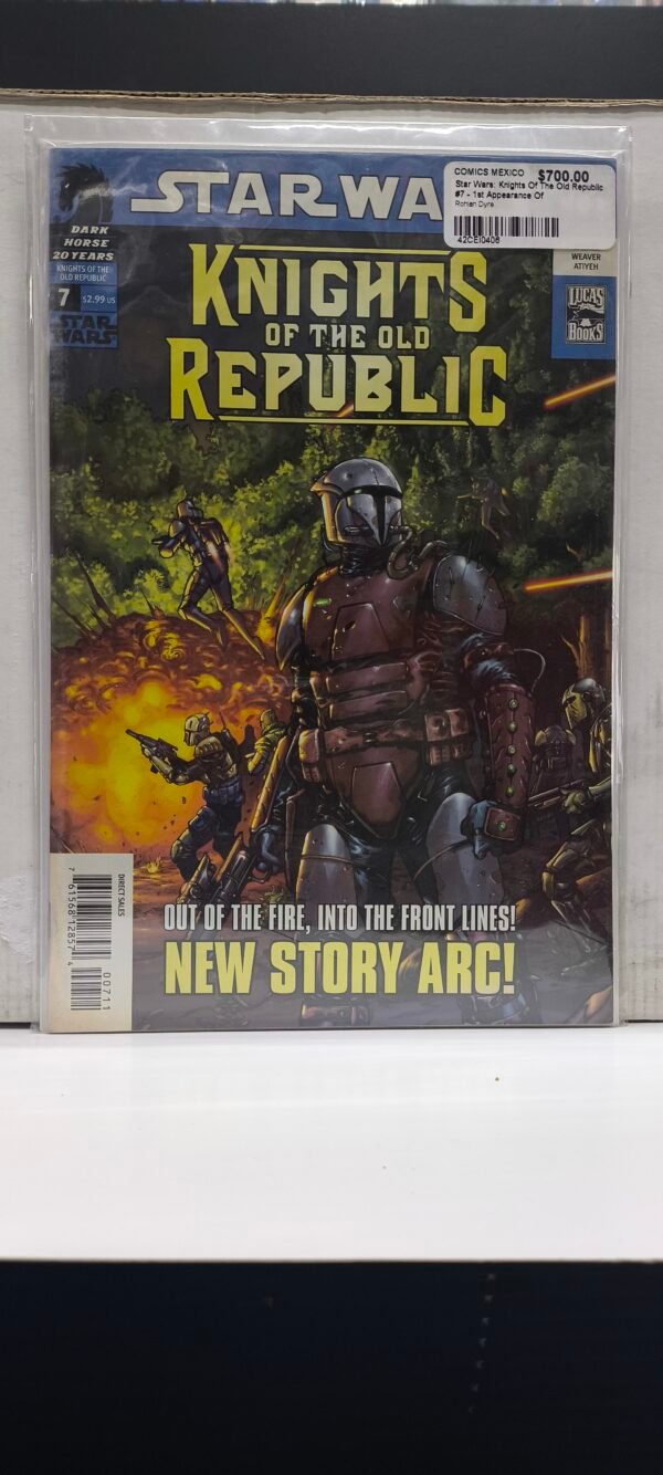 Star Wars Knights of The Old Republic #7 - 1st Appearance Of Rohlan Dyre